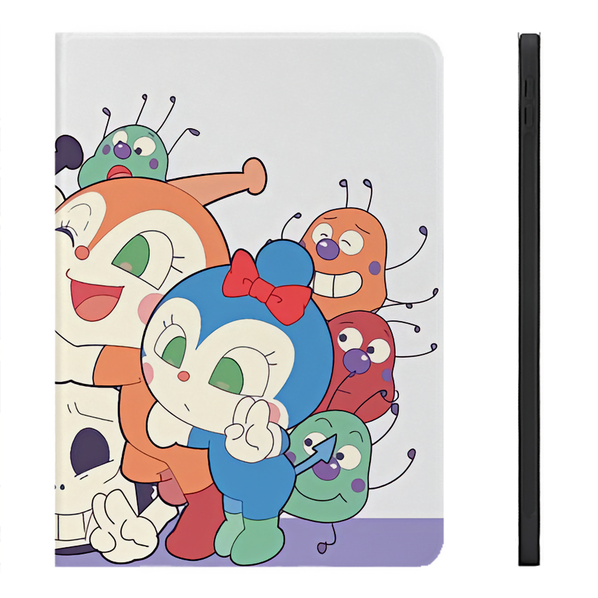（画像用） アンパンマン Anpanman IPadケース ペンホルダー付き ブックスタイルデザイン